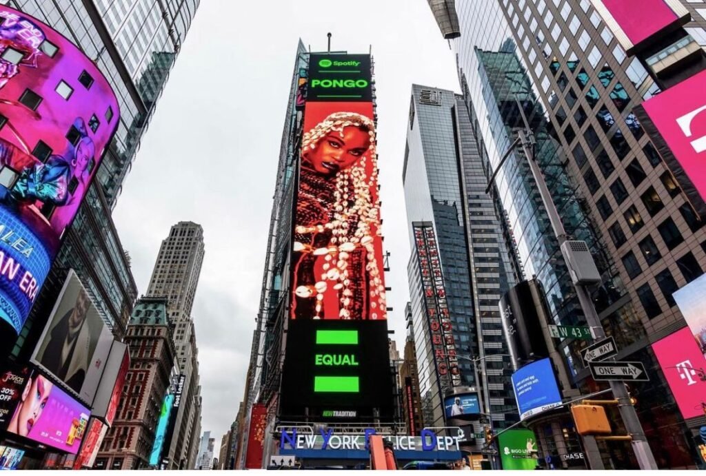 Kudurista Pongo no Time Square nos EUA Pongo