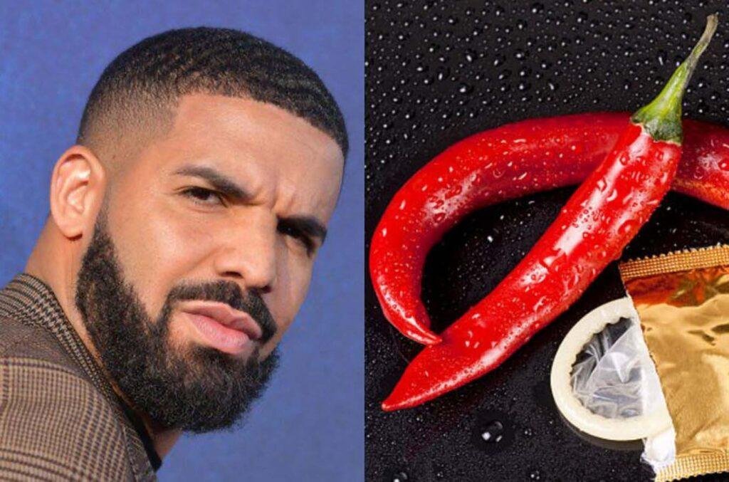 Modelo ameaça processar Drake após o artista colocar supostamente gindungo no preservativo