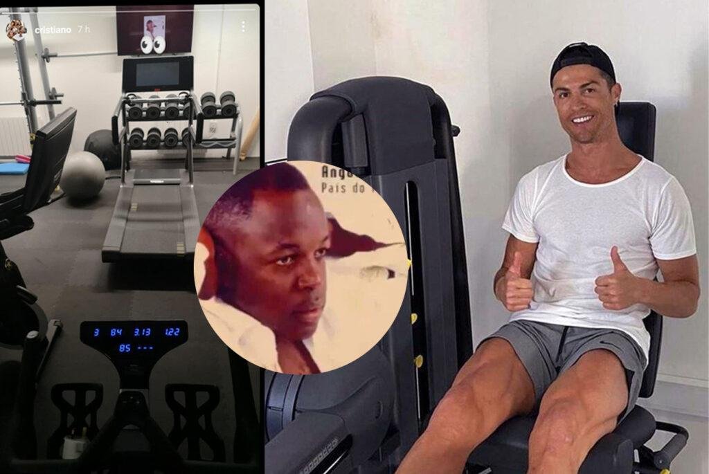Cristiano Ronaldo treina ouvindo música de Rei Hélder