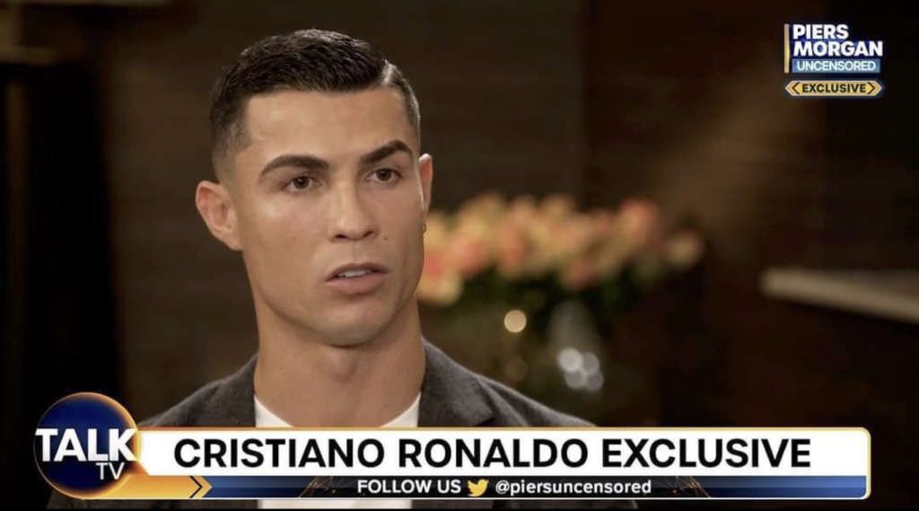 ENTREVISTA BOMBÁSTICA DE CRISTIANO RONALDO AO JORNALISTA Piers Morgan