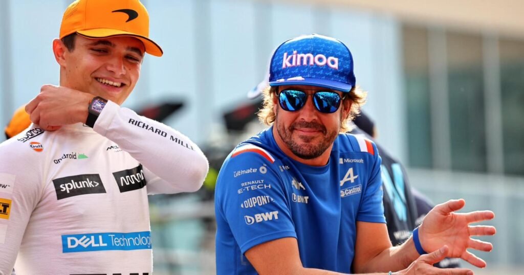 Piloto Lando Norris diz acreditar que Fernando Alonso pode ser campeão da Fórmula 1 este ano