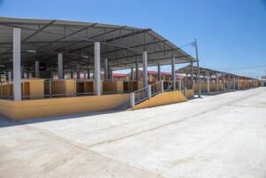 Novas instalações do mercado que acolherá as vendedoras do Calemba 2