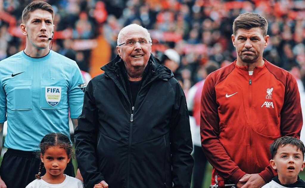 Sven-Göran Eriksson realiza sonho ao treinar Liverpool em jogo solidário Sven-Göran Eriksson realiza sonho ao treinar Liverpool em jogo solidário