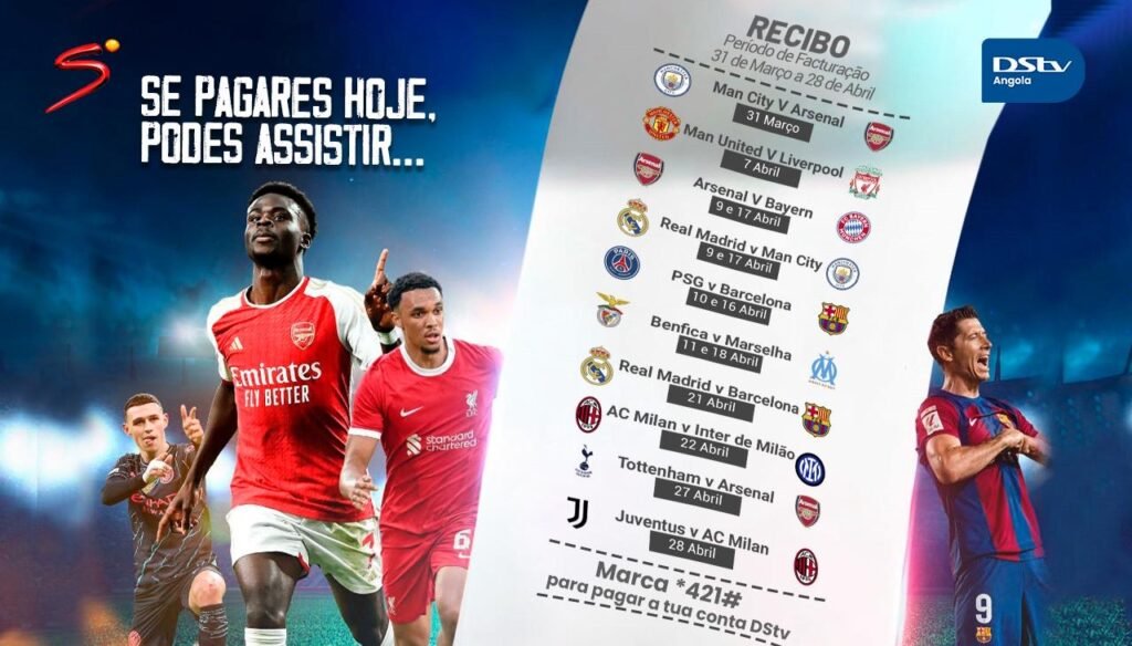 As decisões dos campeonatos de futebol na Europa