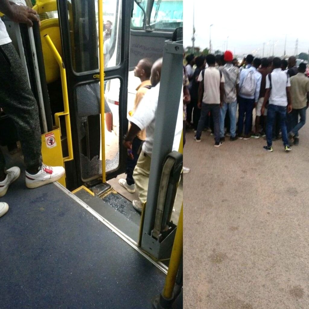 Cidadão vandaliza autocarro por falta de 150 KZ para pagar a viagem