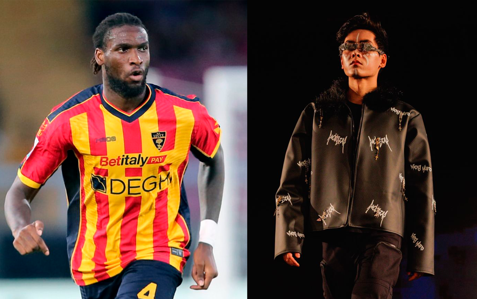 Jogador do Lecce, da Itália, adquire casaco de quase 4 milhões Kzs da marca angolana VIEG YURO